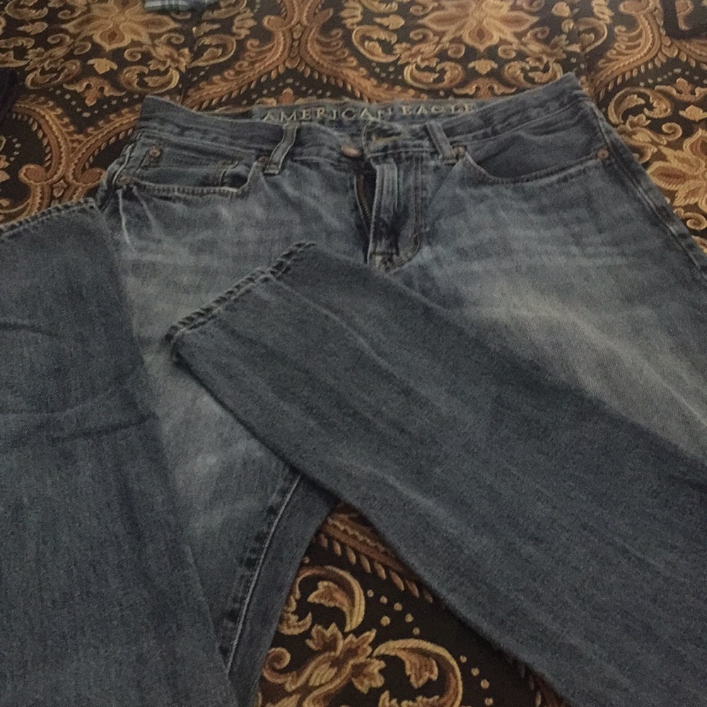 Mens AE slim straight jeans